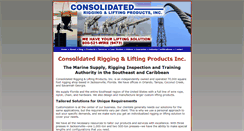 Desktop Screenshot of consolidatedriggingandlifting.com