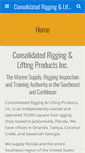 Mobile Screenshot of consolidatedriggingandlifting.com